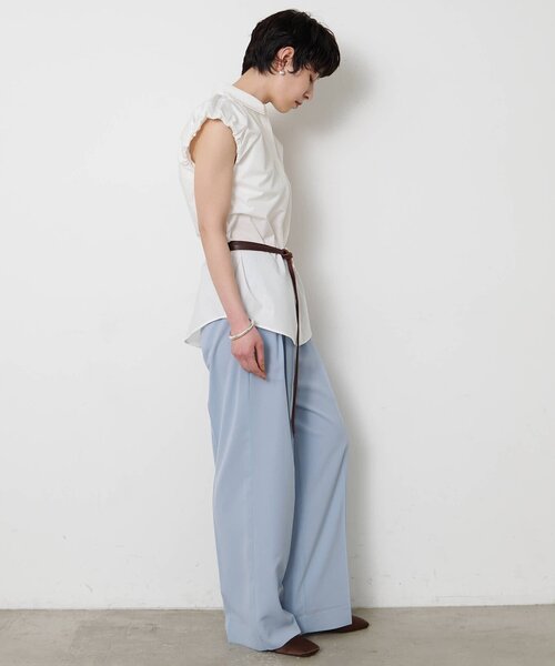 THE PAUSE（ザ ポーズ）の「＜WEB限定＞【THE PAUSE】タックパンツ（その他パンツ・レディース・ブルー系その他/ブラック/チャコールグレー・36/38）」の20枚目の写真