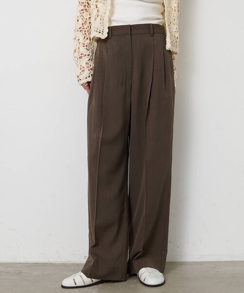 THE PAUSE（ザ ポーズ）の「＜WEB限定＞【THE PAUSE】タックパンツ（その他パンツ・レディース・ブルー系その他/ブラック/チャコールグレー・36/38）」の12枚目の写真