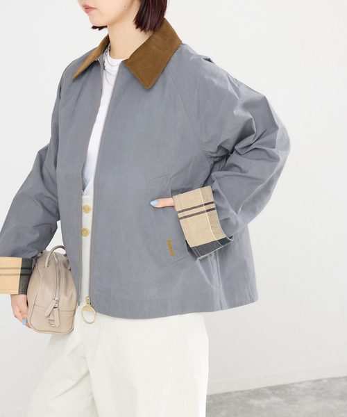 IENA（イエナ）の「Barbour/バブアー CATLIN CASUAL JK ジャケット LCA0392GN31/GY5（その他アウター・レディース・グレー/カーキ・FREE）」の5枚目の写真