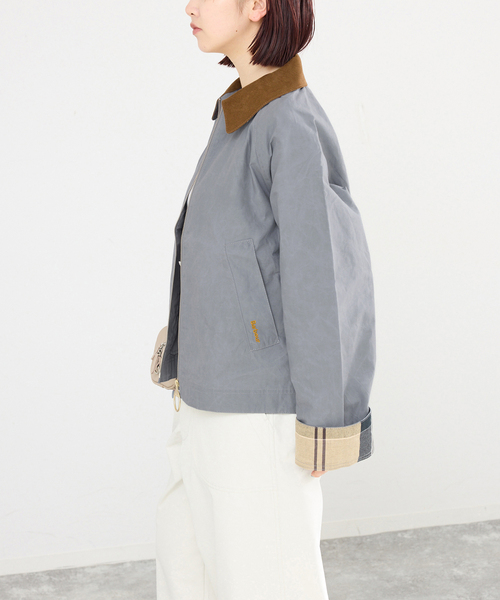 IENA（イエナ）の「Barbour/バブアー CATLIN CASUAL JK ジャケット LCA0392GN31/GY5（その他アウター・レディース・グレー/カーキ・FREE）」の6枚目の写真
