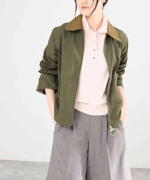 IENA（イエナ）の「Barbour/バブアー CATLIN CASUAL JK ジャケット LCA0392GN31/GY5（その他アウター・レディース・グレー/カーキ・FREE）」の12枚目の写真