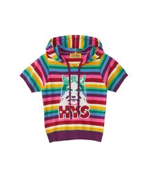 HYSTERIC GLAMOUR | SEE NO EVIL編込 パーカー(ニット/セーター)