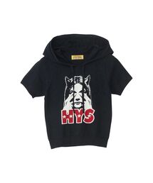 HYSTERIC GLAMOUR | SEE NO EVIL編込 パーカー(ニット/セーター)