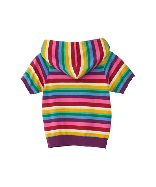 HYSTERIC GLAMOUR（ヒステリックグラマー）の「SEE NO EVIL編込 パーカー（ニット/セーター・レディース・ブラック/マルチ・FREE）」の3枚目の写真