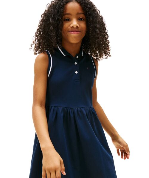 TOMMY HILFIGER(トミーヒルフィガー)の「GIRLS スリーブレスポロワンピース(ワンピース・キッズ・マルチ・150cm/160cm/140cm/130cm)」の4枚目の写真