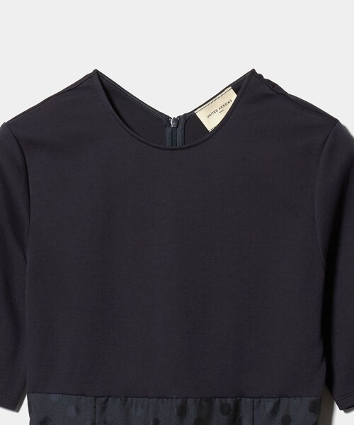 UNITED ARROWS(ユナイテッドアローズ)の「フィット&フレア シアー ドット ワンピース ‐ウォッシャブル‐(ワンピース・レディース・ネイビー/ブラック・38/36)」の13枚目の写真