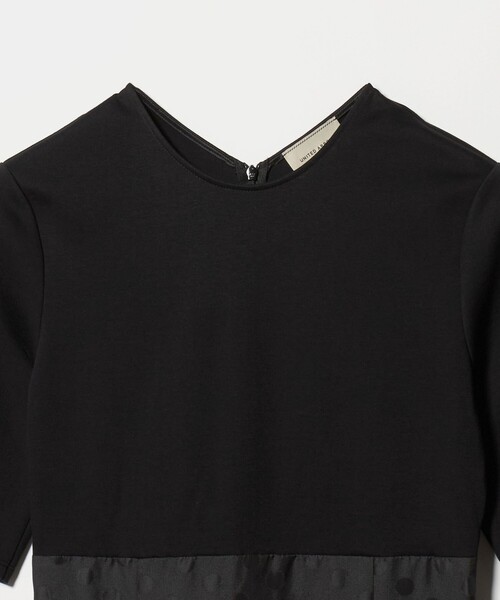 UNITED ARROWS(ユナイテッドアローズ)の「フィット&フレア シアー ドット ワンピース ‐ウォッシャブル‐(ワンピース・レディース・ネイビー/ブラック・38/36)」の6枚目の写真