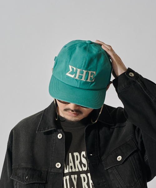 CPH(シーピーエイチ)の「【CPH】deep 6panel cap greek(キャップ・メンズ・アイボリー/ブラック/ブルー・FREE)」の3枚目の写真