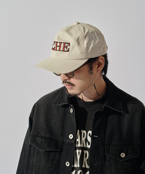 CPH(シーピーエイチ)の「【CPH】deep 6panel cap greek(キャップ・メンズ・アイボリー/ブラック/ブルー・FREE)」の4枚目の写真