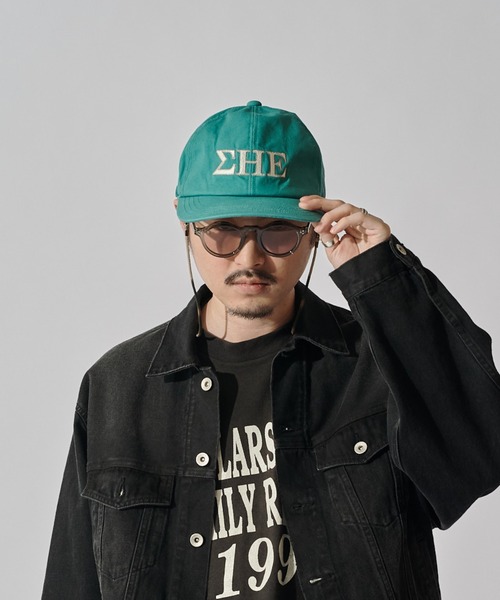 CPH(シーピーエイチ)の「【CPH】deep 6panel cap greek(キャップ・メンズ・アイボリー/ブラック/ブルー・FREE)」の10枚目の写真