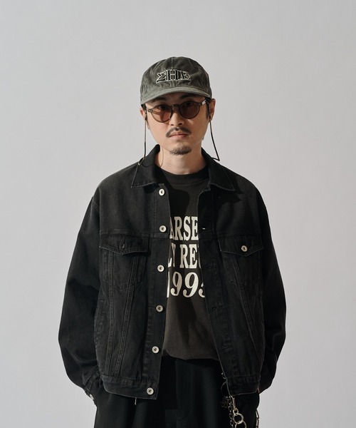 CPH(シーピーエイチ)の「【CPH】deep 6panel cap greek(キャップ・メンズ・アイボリー/ブラック/ブルー・FREE)」の7枚目の写真