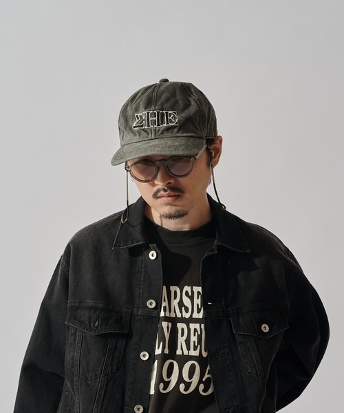 CPH(シーピーエイチ)の「【CPH】deep 6panel cap greek(キャップ・メンズ・アイボリー/ブラック/ブルー・FREE)」の9枚目の写真