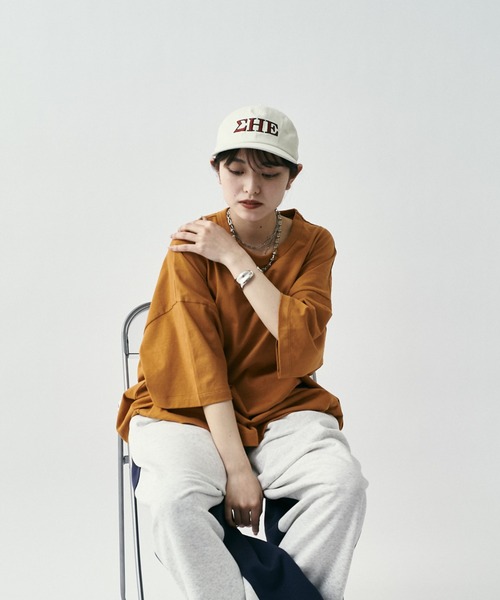 CPH(シーピーエイチ)の「【CPH】deep 6panel cap greek(キャップ・メンズ・アイボリー/ブラック/ブルー・FREE)」の15枚目の写真