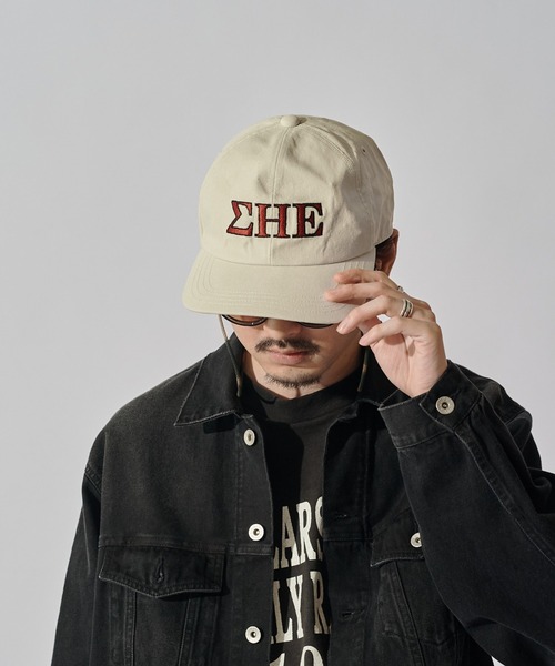 CPH(シーピーエイチ)の「【CPH】deep 6panel cap greek(キャップ・メンズ・アイボリー/ブラック/ブルー・FREE)」の16枚目の写真