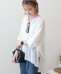 AMERICAN HOLIC | 【接触冷感】Vネックポンチョシャツ(シャツ/ブラウス)