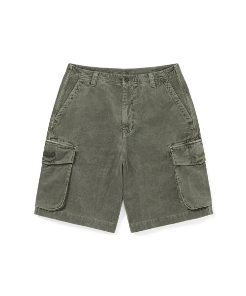 thisisneverthat（ディスイズネバーザット）の「Overdyed Corduroy Cargo Short（カーゴパンツ・メンズ・ダークオリーブ/バーガンディー/スミクロ・XL/S/M/L）」の3枚目の写真