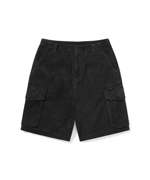 thisisneverthat（ディスイズネバーザット）の「Overdyed Corduroy Cargo Short（カーゴパンツ・メンズ・ダークオリーブ/バーガンディー/スミクロ・XL/S/M/L）」の2枚目の写真