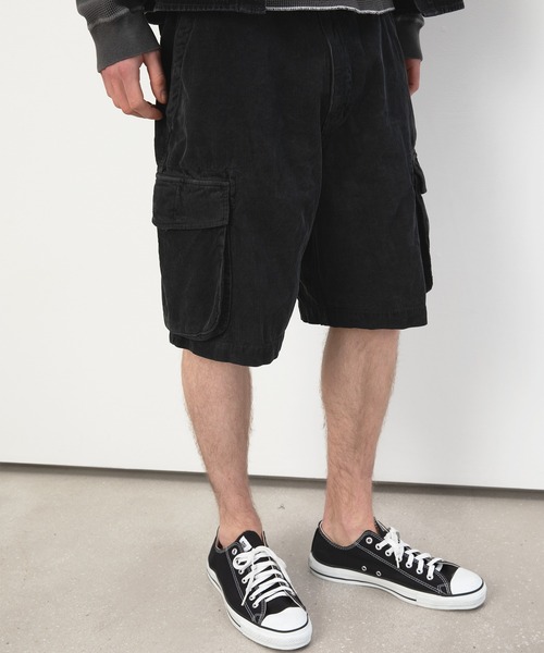 thisisneverthat（ディスイズネバーザット）の「Overdyed Corduroy Cargo Short（カーゴパンツ・メンズ・ダークオリーブ/バーガンディー/スミクロ・XL/S/M/L）」の8枚目の写真