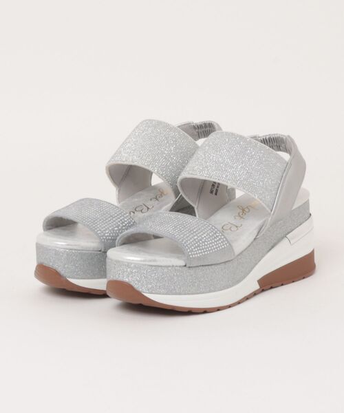 Bridget Birkin(ブリジットバーキン)の「【Bridget Birkin】ビジューグリッタープラットフォームサンダル(562128)(サンダル・レディース・ゴールド/シルバー・23/23.5/24.5/22.5/24)」の5枚目の写真