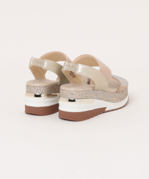 Bridget Birkin(ブリジットバーキン)の「【Bridget Birkin】ビジューグリッタープラットフォームサンダル(562128)(サンダル・レディース・ゴールド/シルバー・23/23.5/24.5/22.5/24)」の6枚目の写真