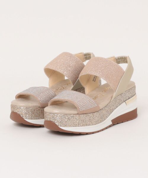 Bridget Birkin(ブリジットバーキン)の「【Bridget Birkin】ビジューグリッタープラットフォームサンダル(562128)(サンダル・レディース・ゴールド/シルバー・23/23.5/24.5/22.5/24)」の11枚目の写真