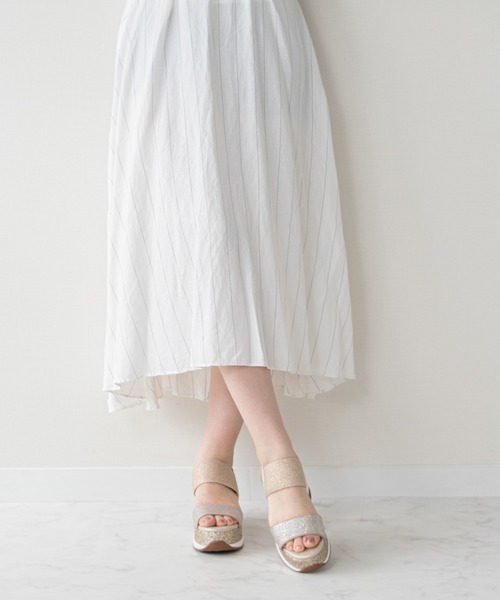 Bridget Birkin(ブリジットバーキン)の「【Bridget Birkin】ビジューグリッタープラットフォームサンダル(562128)(サンダル・レディース・ゴールド/シルバー・23/23.5/24.5/22.5/24)」の9枚目の写真