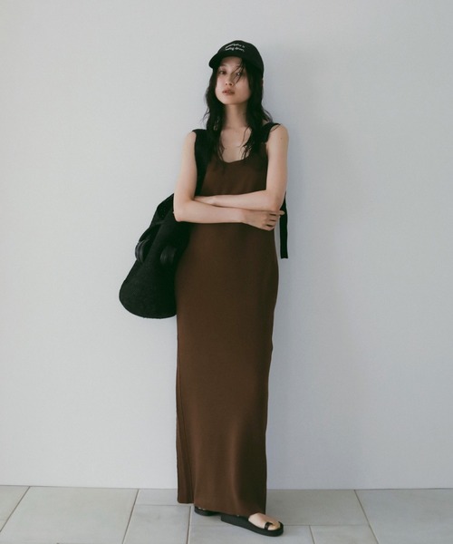 salopette Knit Onepiece（ワンピース）｜anuke（アンヌーク）の