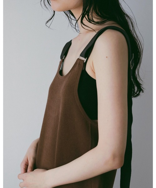 salopette Knit Onepiece（ワンピース）｜anuke（アンヌーク）の