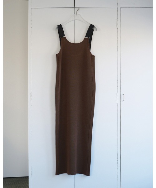 anuke(アンヌーク)の「salopette Knit Onepiece(ワンピース・レディース・チャコールグレー/ブラウン・38inch/36inch)」の18枚目の写真