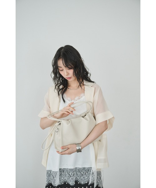 Anclear oui(アンクリアウィ)の「2WAYギャザーバッグ(ショルダーバッグ・レディース・Black/Beige/LT.Gray/White・F)」の8枚目の写真