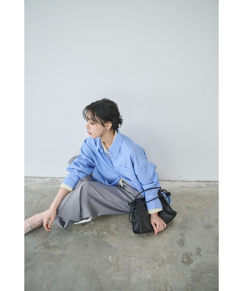 Anclear oui(アンクリアウィ)の「2WAYギャザーバッグ(ショルダーバッグ・レディース・Black/Beige/LT.Gray/White・F)」の10枚目の写真