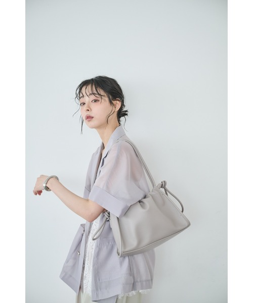 Anclear oui(アンクリアウィ)の「2WAYギャザーバッグ(ショルダーバッグ・レディース・Black/Beige/LT.Gray/White・F)」の12枚目の写真