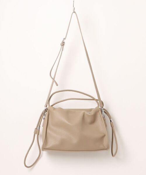 Anclear oui(アンクリアウィ)の「2WAYギャザーバッグ(ショルダーバッグ・レディース・Black/Beige/LT.Gray/White・F)」の22枚目の写真