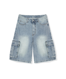 CROSSDOT（クロスドット）の「エイバ カーゴ バミューダ ハーフ デニム ショーツパンツ 3カラー [CRSD_2001]（その他パンツ）」