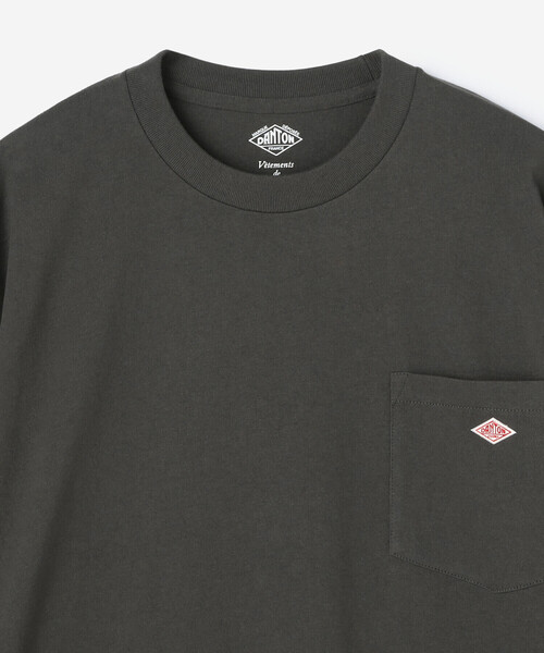 DANTON(ダントン)の「DANTON | クルーネック 半袖ポケットTシャツ SOLID MEN(Tシャツ/カットソー・メンズ・ブラック/ネイビー/ダークグレー/ホワイト系その他・M/L)」の7枚目の写真