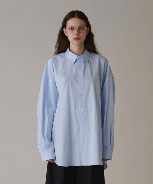 INSCRIRE/アンスクリア】Coton Cape Shirt/コットンケープシャツ