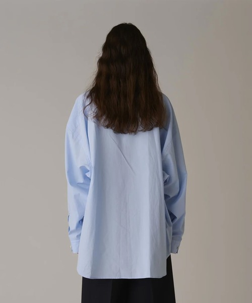 INSCRIRE/アンスクリア】Coton Cape Shirt/コットンケープシャツ