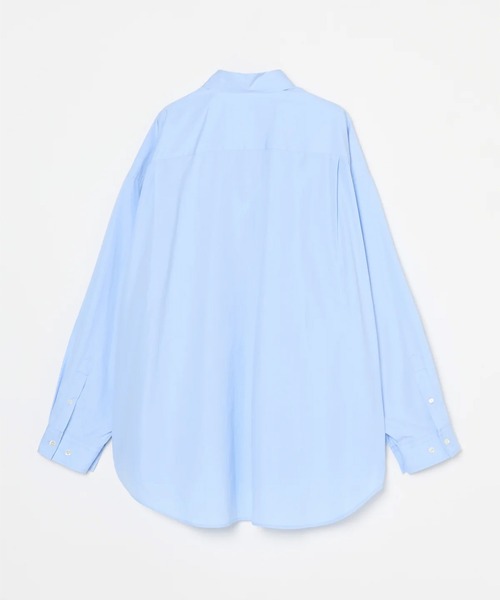 INSCRIRE（アンスクリア）の「【INSCRIRE/アンスクリア】Coton Cape Shirt/コットンケープシャツ（シャツ/ブラウス・レディース・ブルー・1）」の5枚目の写真