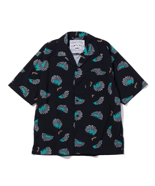 POLeR（ポーラー）の「POLER CRITTER ALOHA SHIRT（シャツ/ブラウス・メンズ・ブラック・L/M）」の2枚目の写真