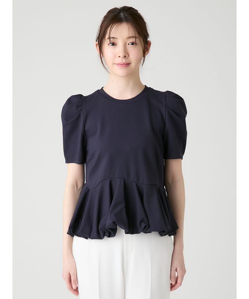 CELFORD(セルフォード)の「【洗える】【WEB・一部店舗限定カラー】バルーンヘムアシンメトリーポンチトップス(Tシャツ/カットソー・レディース・その他/サックスブルー/ライトピンク/ダークネイビー/オフホワイト・F)」の13枚目の写真