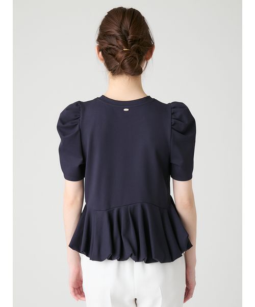 CELFORD(セルフォード)の「【洗える】【WEB・一部店舗限定カラー】バルーンヘムアシンメトリーポンチトップス(Tシャツ/カットソー・レディース・その他/サックスブルー/ライトピンク/ダークネイビー/オフホワイト・F)」の14枚目の写真