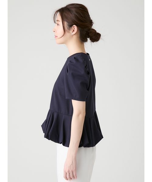 CELFORD(セルフォード)の「【洗える】【WEB・一部店舗限定カラー】バルーンヘムアシンメトリーポンチトップス(Tシャツ/カットソー・レディース・その他/サックスブルー/ライトピンク/ダークネイビー/オフホワイト・F)」の15枚目の写真