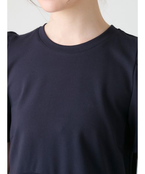 CELFORD(セルフォード)の「【洗える】【WEB・一部店舗限定カラー】バルーンヘムアシンメトリーポンチトップス(Tシャツ/カットソー・レディース・その他/サックスブルー/ライトピンク/ダークネイビー/オフホワイト・F)」の16枚目の写真