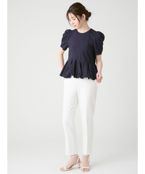 CELFORD(セルフォード)の「【洗える】【WEB・一部店舗限定カラー】バルーンヘムアシンメトリーポンチトップス(Tシャツ/カットソー・レディース・その他/サックスブルー/ライトピンク/ダークネイビー/オフホワイト・F)」の22枚目の写真
