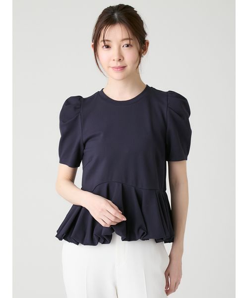 CELFORD(セルフォード)の「【洗える】【WEB・一部店舗限定カラー】バルーンヘムアシンメトリーポンチトップス(Tシャツ/カットソー・レディース・その他/サックスブルー/ライトピンク/ダークネイビー/オフホワイト・F)」の12枚目の写真
