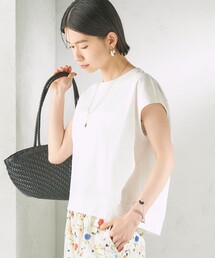 SHIPS | 〈接触冷感/吸水速乾/洗濯機可能〉ハイゲージ ポンチ コクーン カットソー(Tシャツ/カットソー)