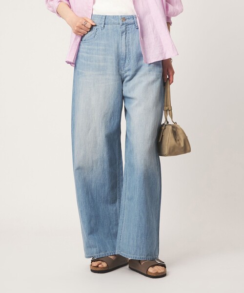 CHIXLABEL Hアースカーブドラインデニム - Light Blue xs 別注】＜HEALTHY DENIM＞カーブ デニム パンツ ライトブルー（デニム