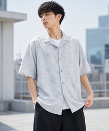 URBAN COLLECTION（アーバンコレクション）の「【URBANCOLLECTION/アーバンコレクション】ストライプ 総柄オープンカラーシャツ 速乾性（シャツ/ブラウス）」