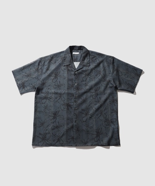 URBAN COLLECTION(アーバンコレクション)の「【URBANCOLLECTION/アーバンコレクション】ストライプ 総柄オープンカラーシャツ 速乾性(シャツ/ブラウス・メンズ・チャコールグレー/ブルー/ライトグレー・S/M/L/XL)」の6枚目の写真