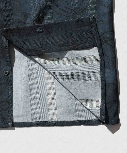 URBAN COLLECTION(アーバンコレクション)の「【URBANCOLLECTION/アーバンコレクション】ストライプ 総柄オープンカラーシャツ 速乾性(シャツ/ブラウス・メンズ・チャコールグレー/ブルー/ライトグレー・S/M/L/XL)」の10枚目の写真